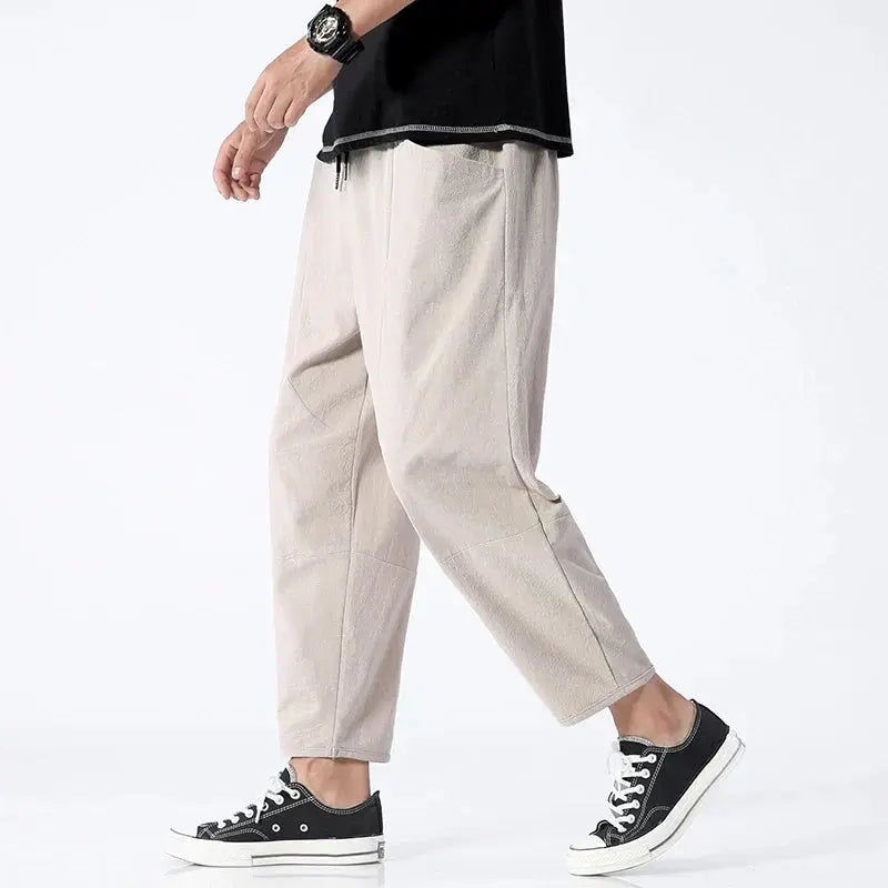 Cropped tapered broek voor heren