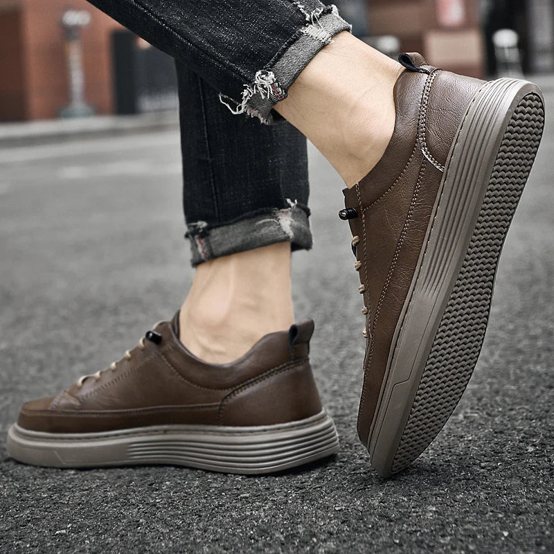 Zwarte lage sneakers voor heren