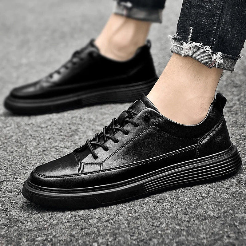 Zwarte lage sneakers voor heren