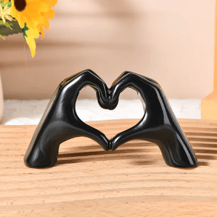 Handgesneden houten hartdecoratie - Natuurlijk hout