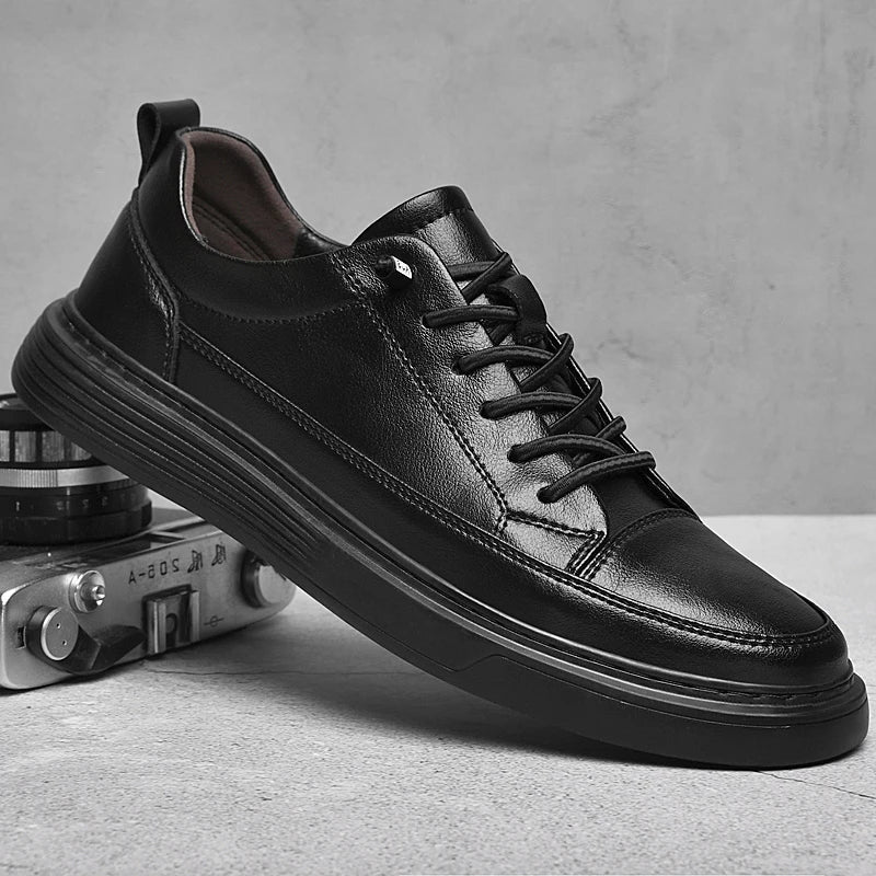 Zwarte lage sneakers voor heren