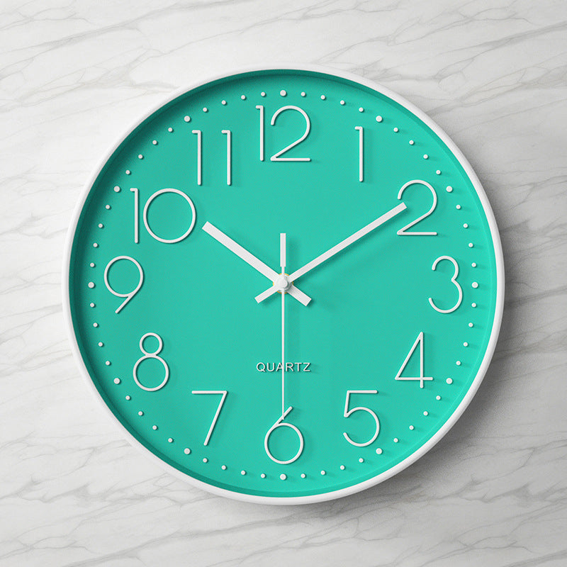 Moderne wandklok - 30,5 cm ABS met glazen afdekking