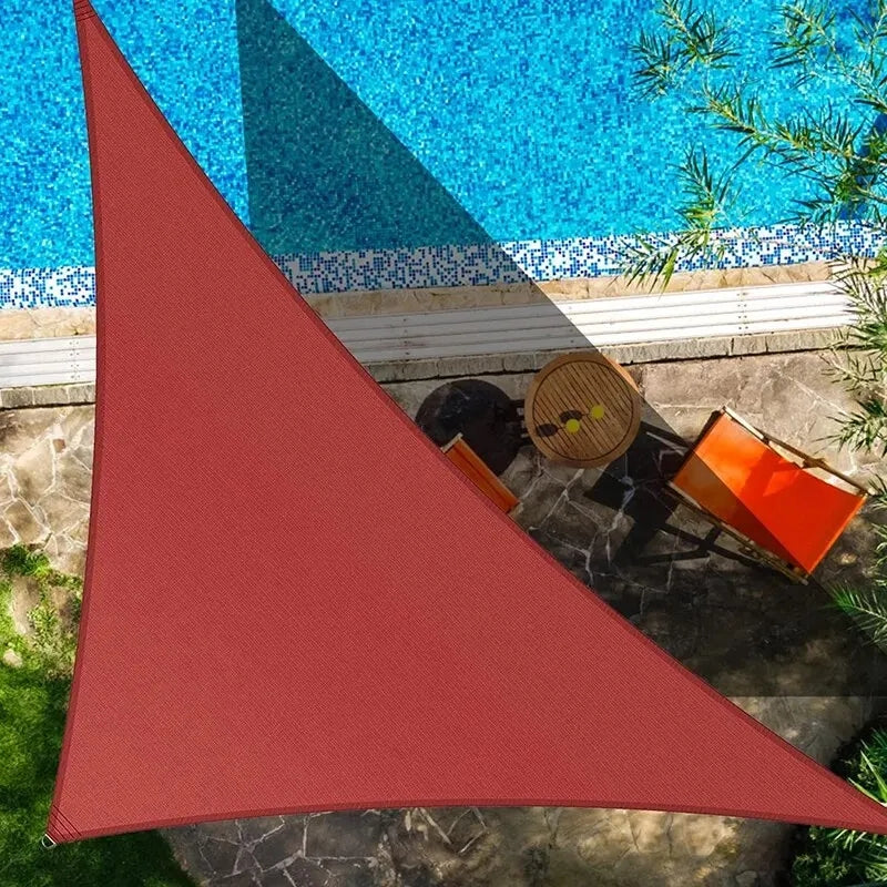 Driehoekig Waterbestendig Schaduwdoek voor Terras en Tuin