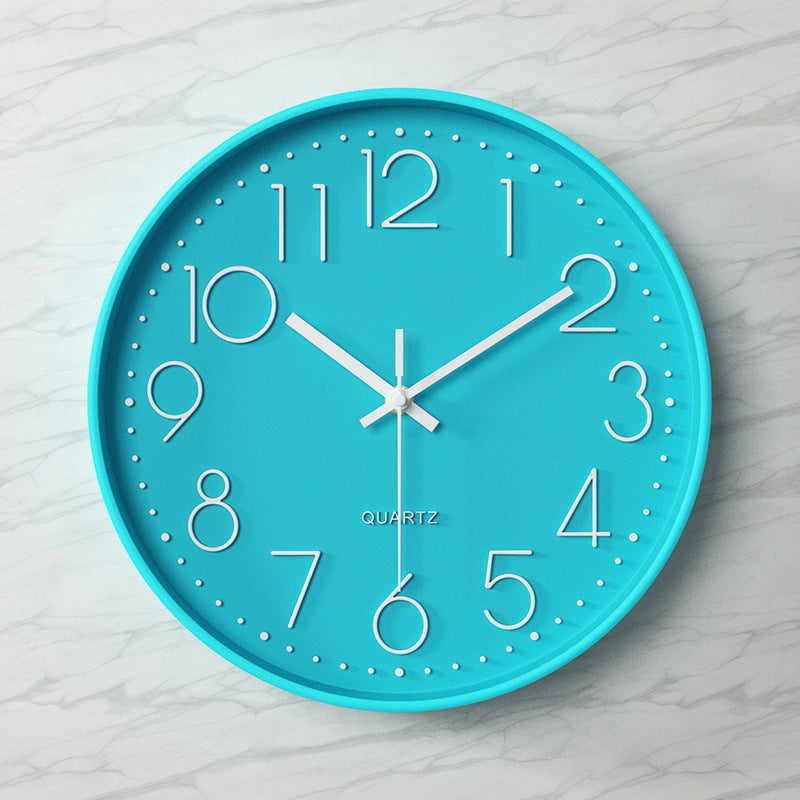 Moderne wandklok - 30,5 cm ABS met glazen afdekking