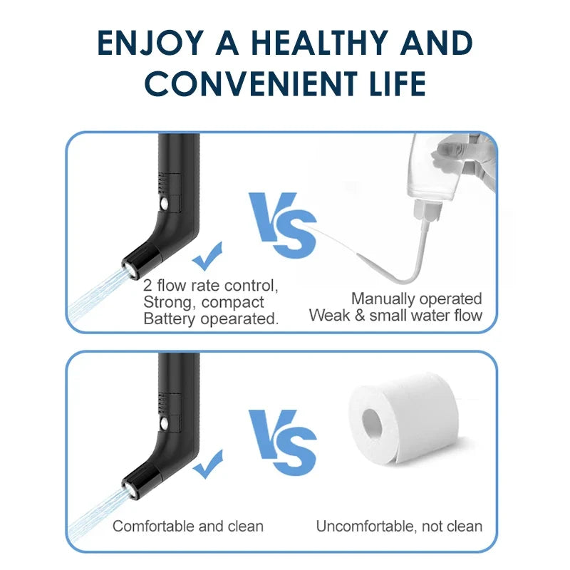 Draagbare elektrische bidet met waterreservoir van 2,3 liter
