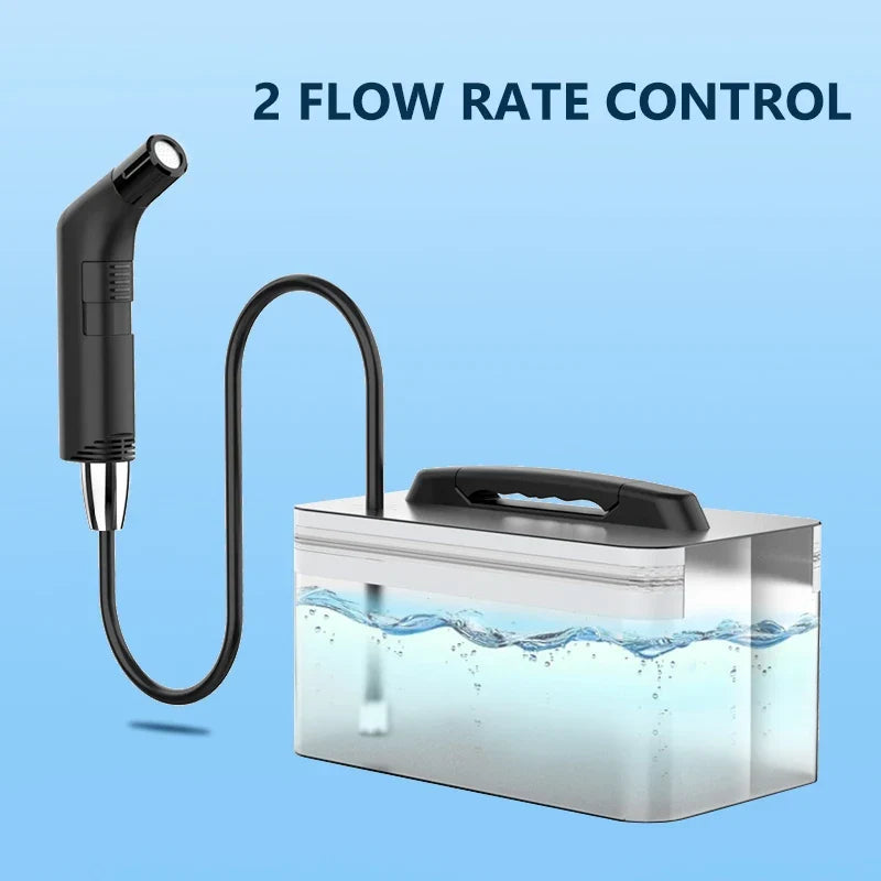 Draagbare elektrische bidet met waterreservoir van 2,3 liter