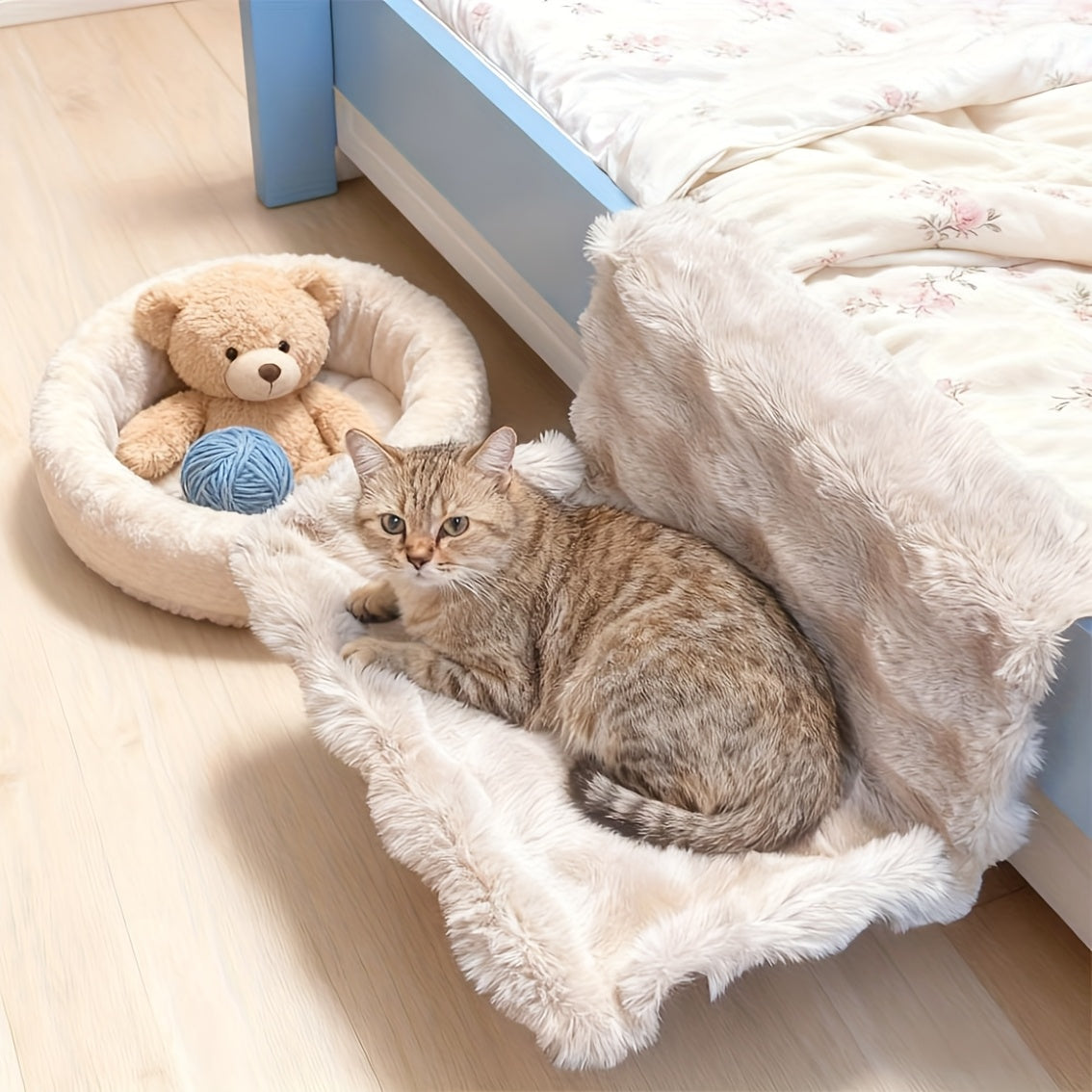 Pluche Kattenhangmat voor Bed-, Bank- en Vensterranden
