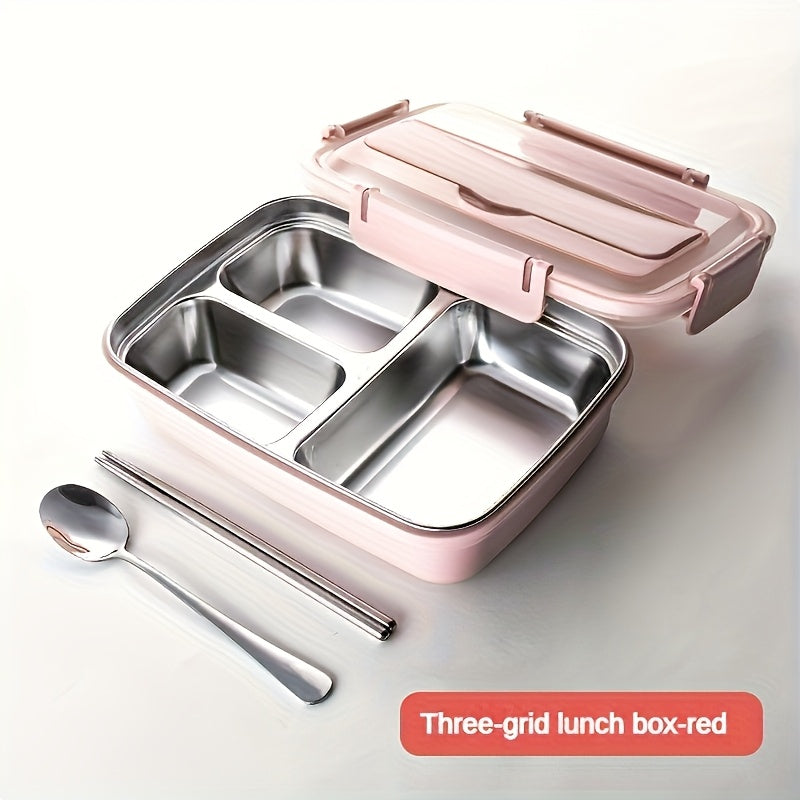 Roestvrijstalen lunchbox met 3 compartimenten