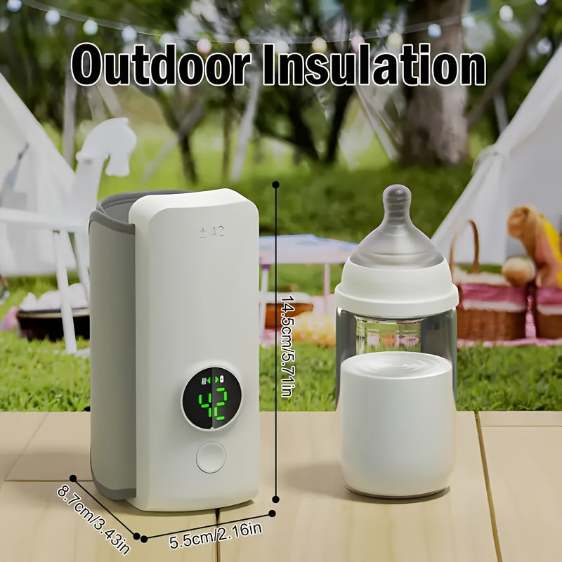 Draagbare waterloze flessenwarmer met USB-voeding