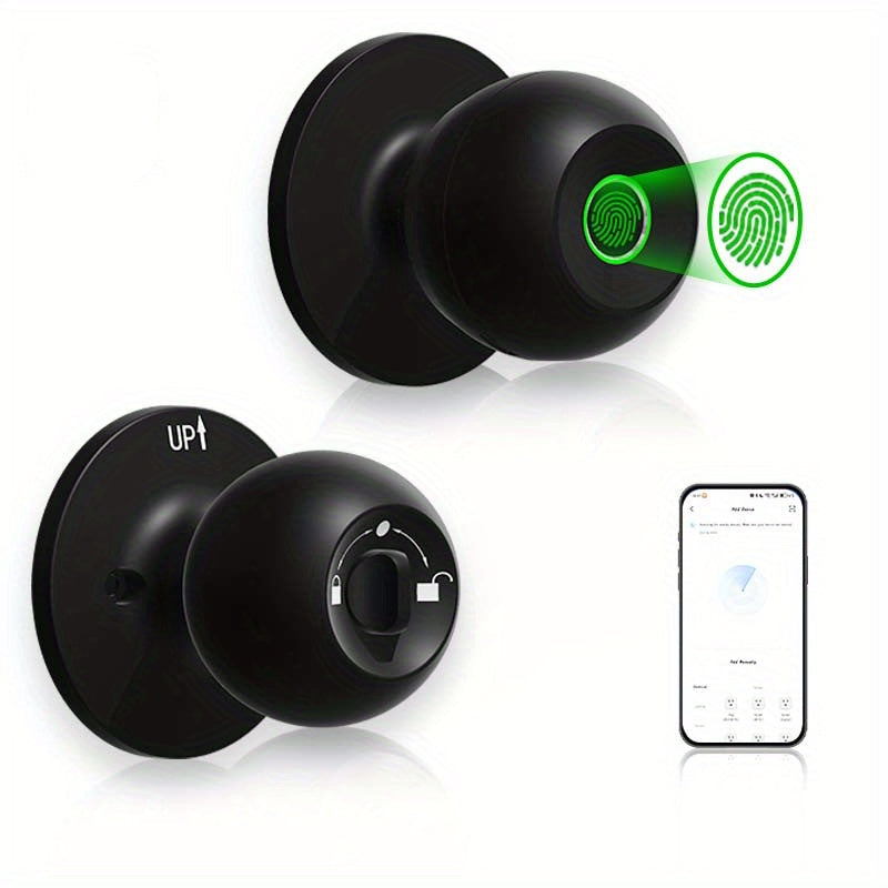 Slim appgestuurd deurslot met back-upsleutel