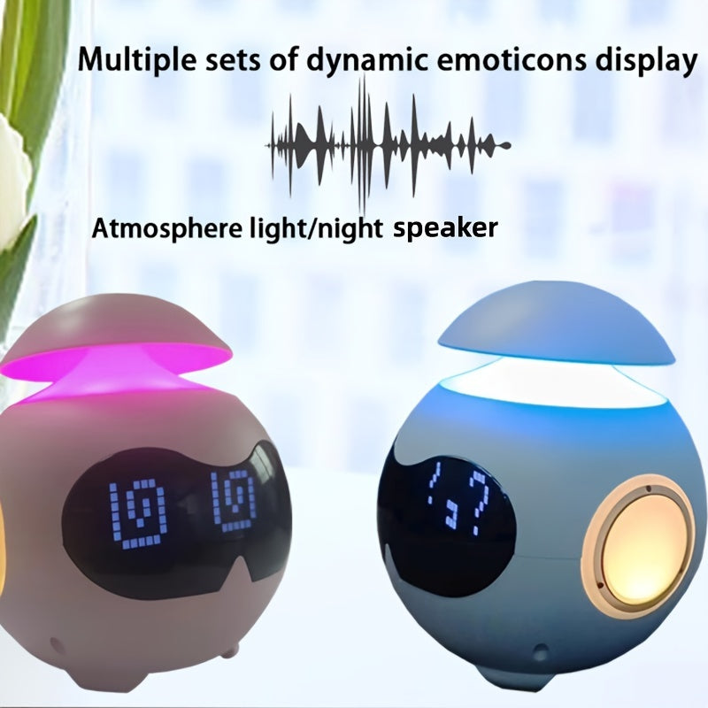 Robotwekker met digitaal display en sfeerverlichting