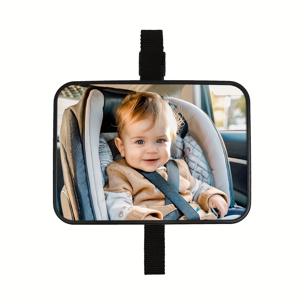 Convexe baby-autospiegel met breed zicht