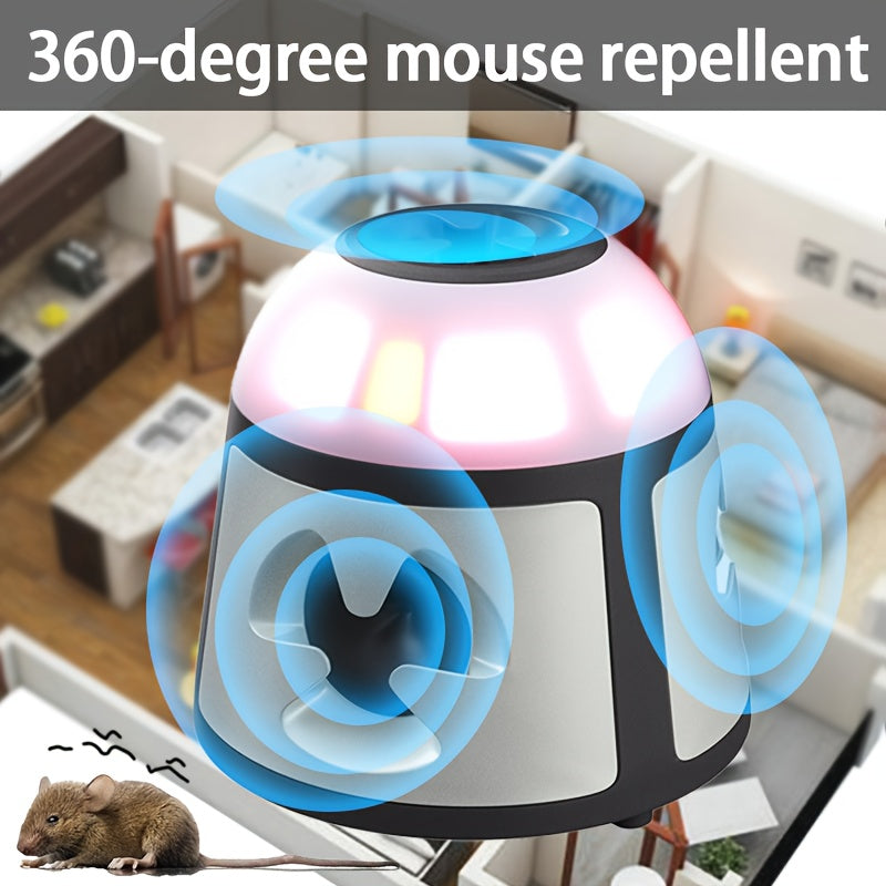 360 Graden Ultrasone Rattenverjager met LED-Alarm