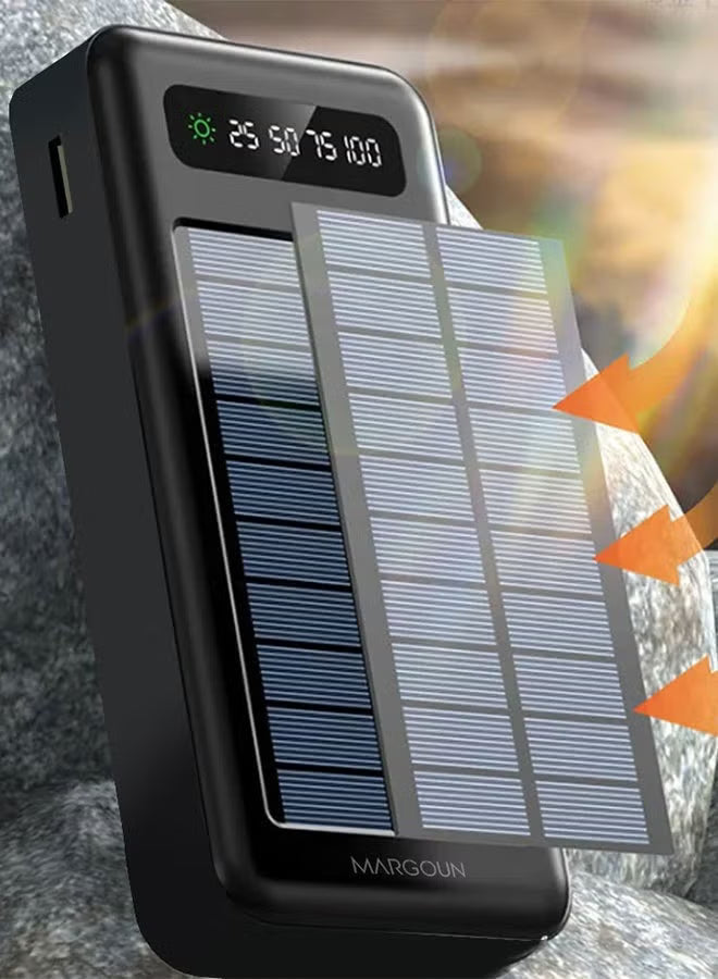 Solar powerbank van 20.000 mAh met dubbele USB-uitgang