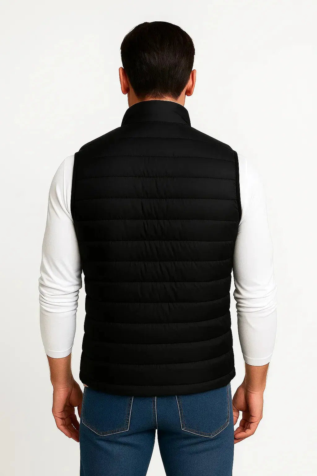 Gewatteerde winterbodywarmer voor heren
