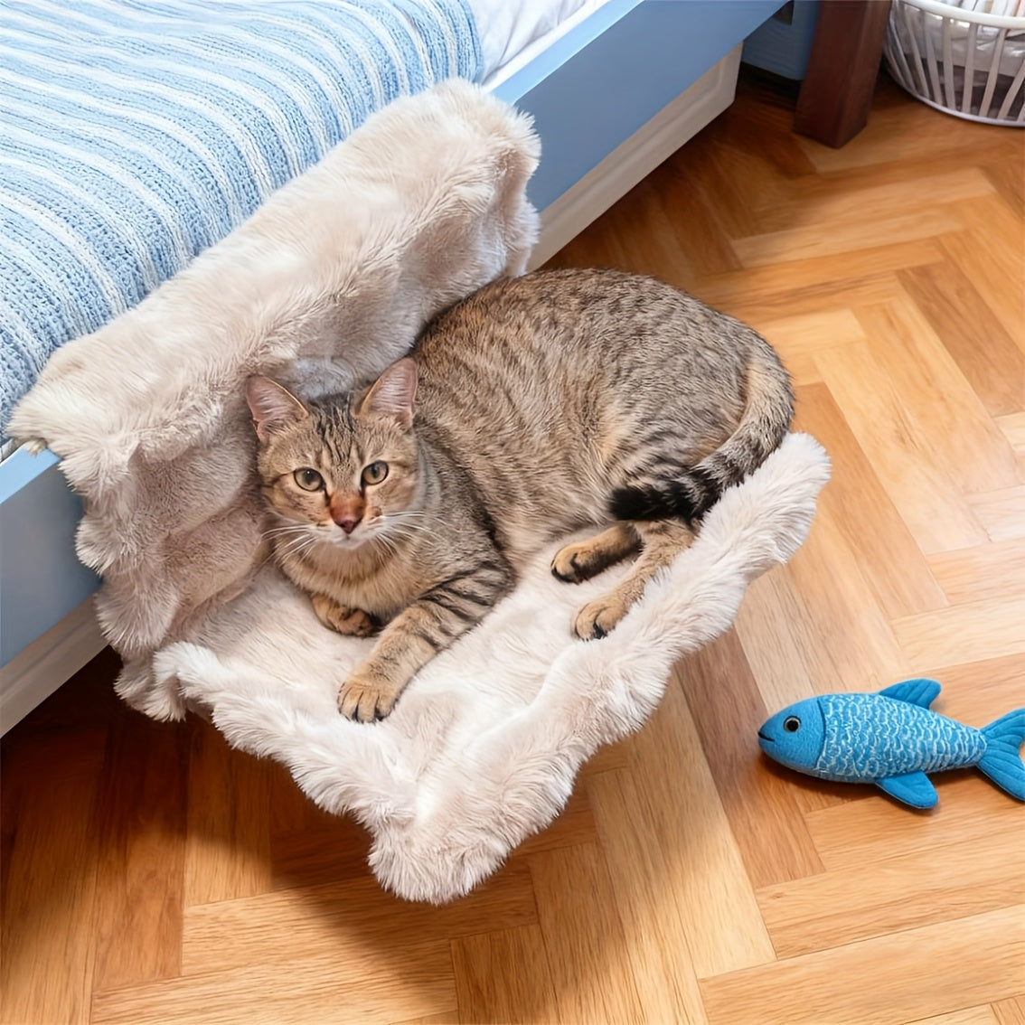 Pluche Kattenhangmat voor Bed-, Bank- en Vensterranden