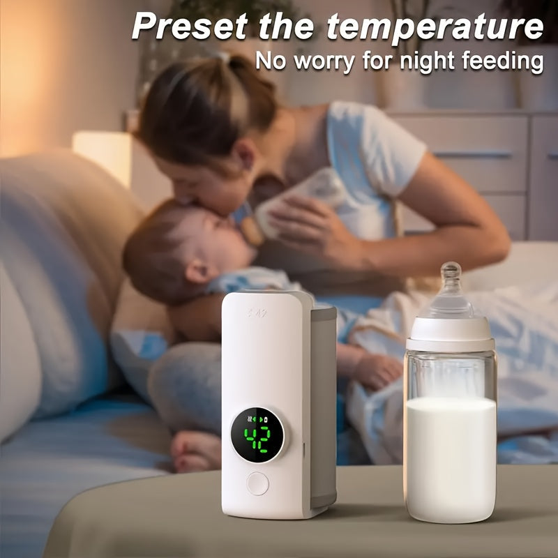 Draagbare waterloze flessenwarmer met USB-voeding