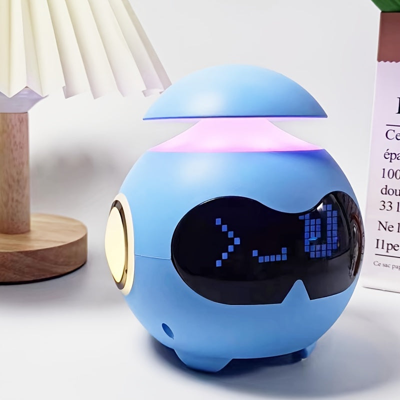 Robotwekker met digitaal display en sfeerverlichting