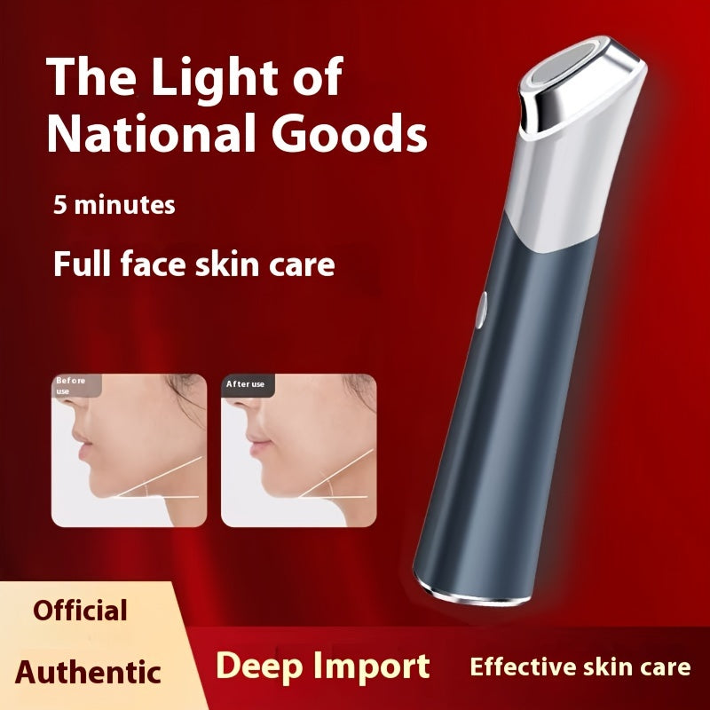 3-in-1 gezichts- en oogcontourmassager met lichtstanden