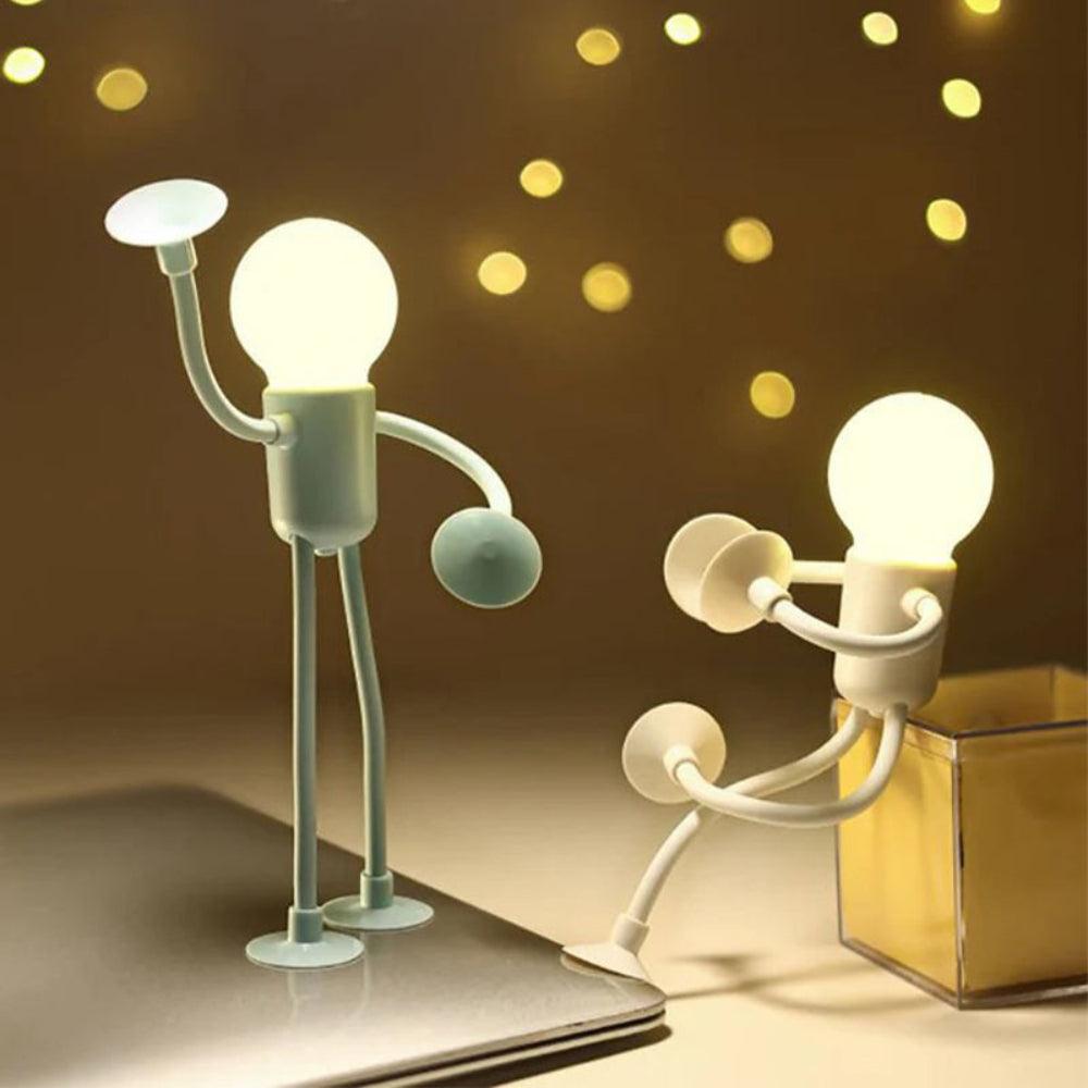 Flexibele figuurnachtlampjes - Warme LED set van 2
