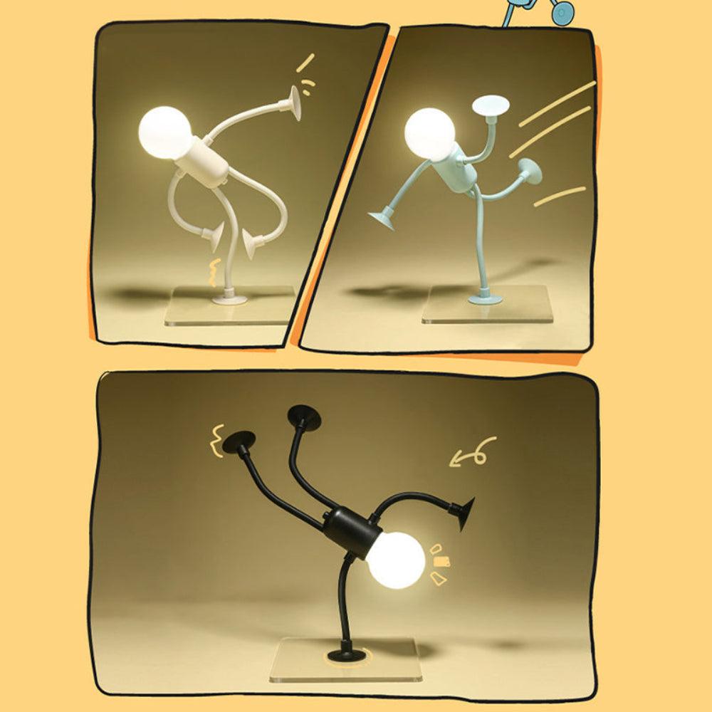 Flexibele figuurnachtlampjes - Warme LED set van 2