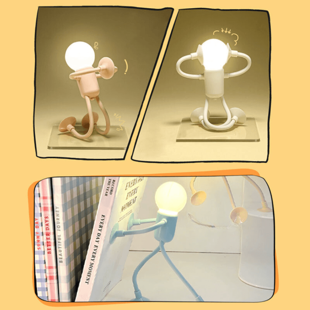 Flexibele figuurnachtlampjes - Warme LED set van 2