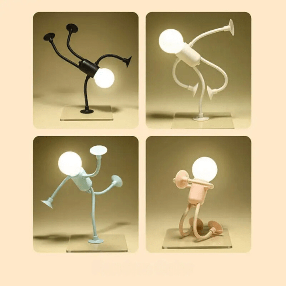 Flexibele figuurnachtlampjes - Warme LED set van 2