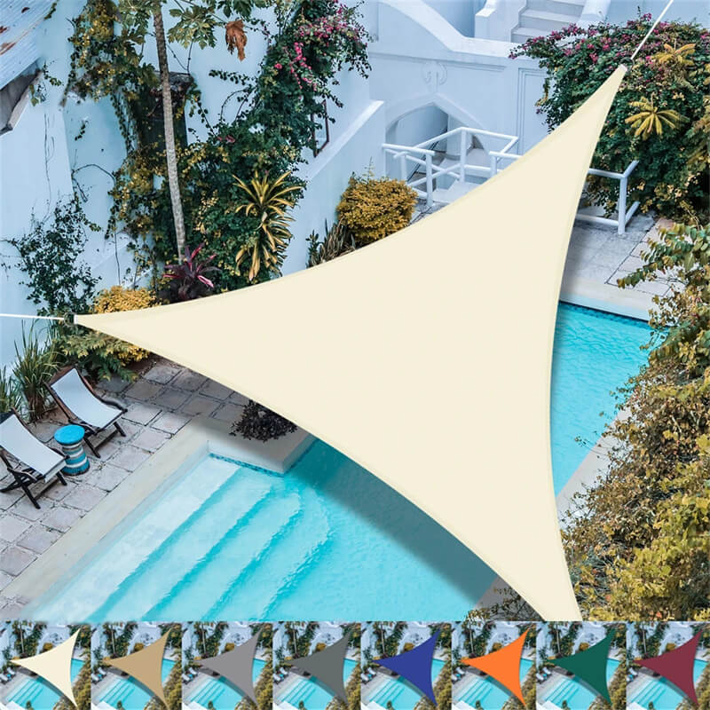 Driehoekig Waterbestendig Schaduwdoek voor Terras en Tuin