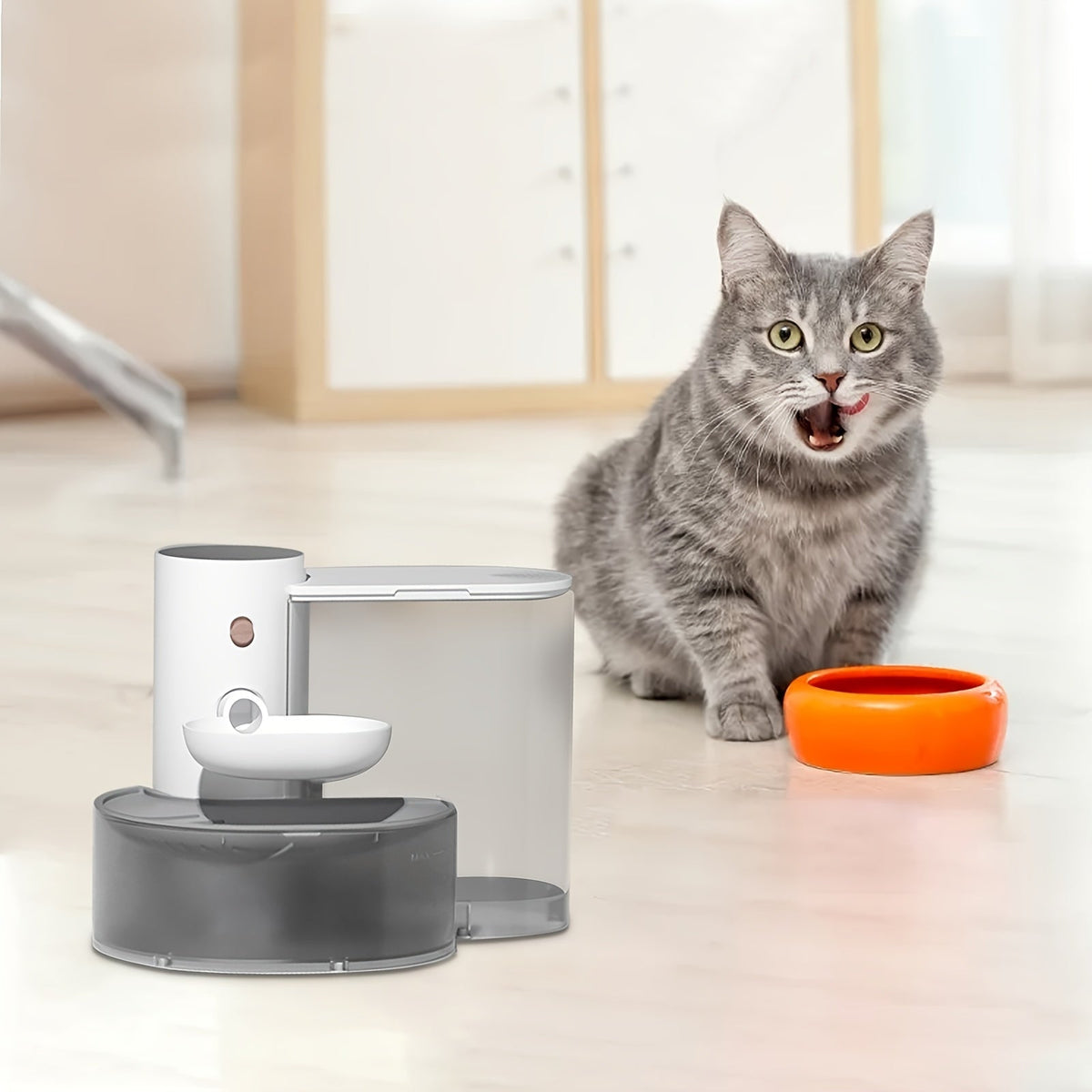 Oplaadbare Kattenfontein van 3 Liter zonder Filter