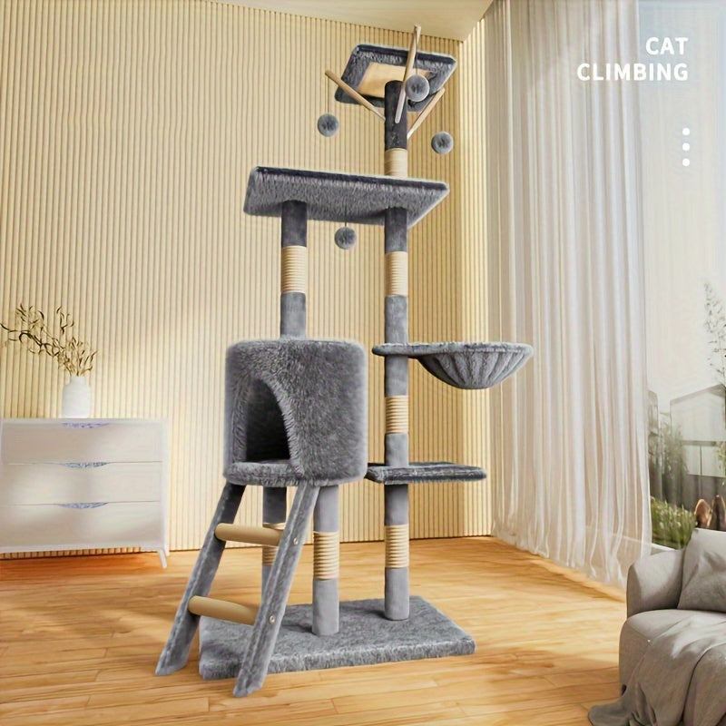 Multilevel Kattentoren met Krabpaal en Rustplatforms