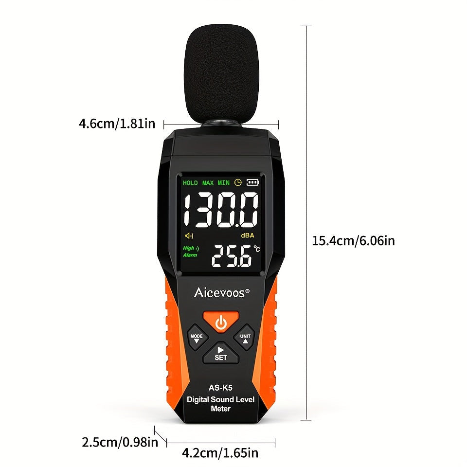 Draagbare digitale geluidsmeter – 30 tot 130 dB