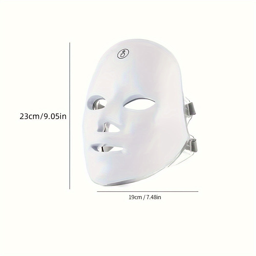 Draadloos LED-gezichtsmasker met 7 kleuren