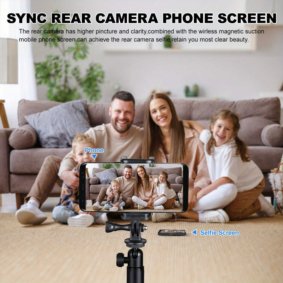 Draadloze 3,97-inch vlogmonitor voor smartphonecamera’s