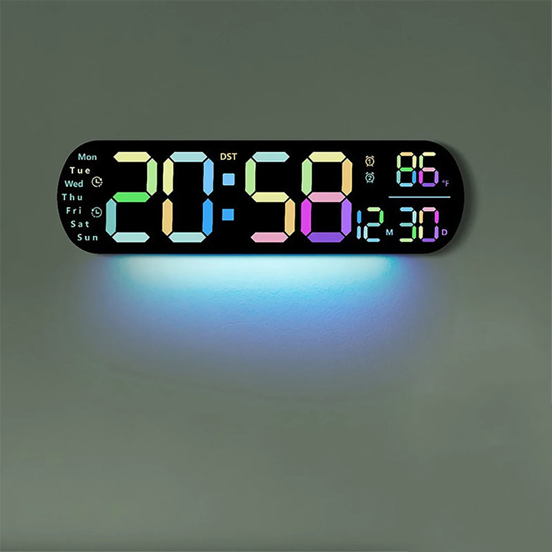 Digitale wandklok - 14 inch LED met afstandsbediening