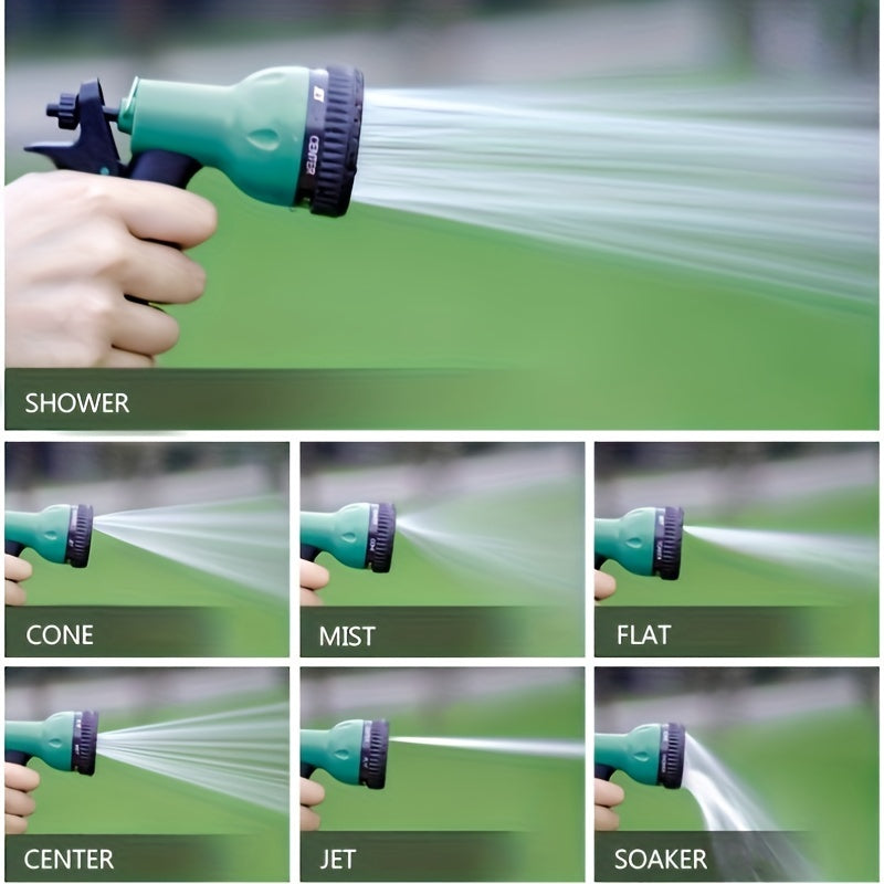 Automatische wandhaspel met tuinslang en 7-standen sproeikop