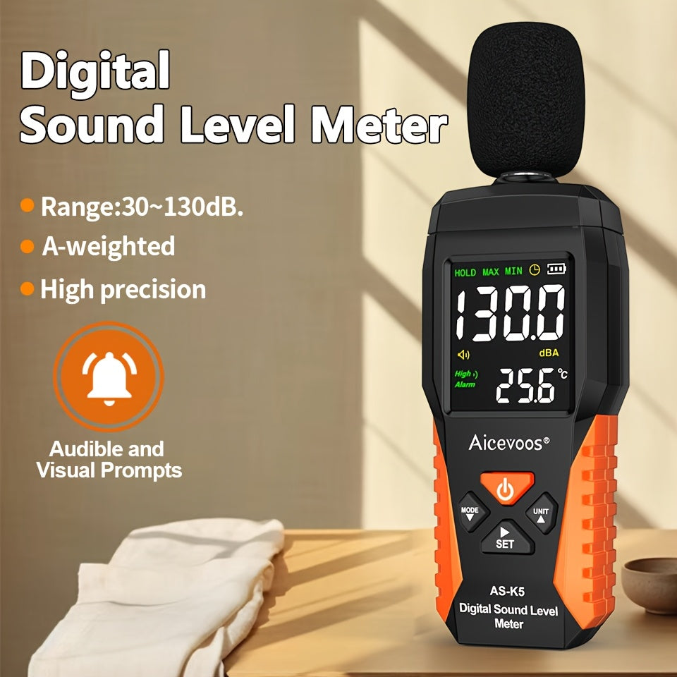 Draagbare digitale geluidsmeter – 30 tot 130 dB