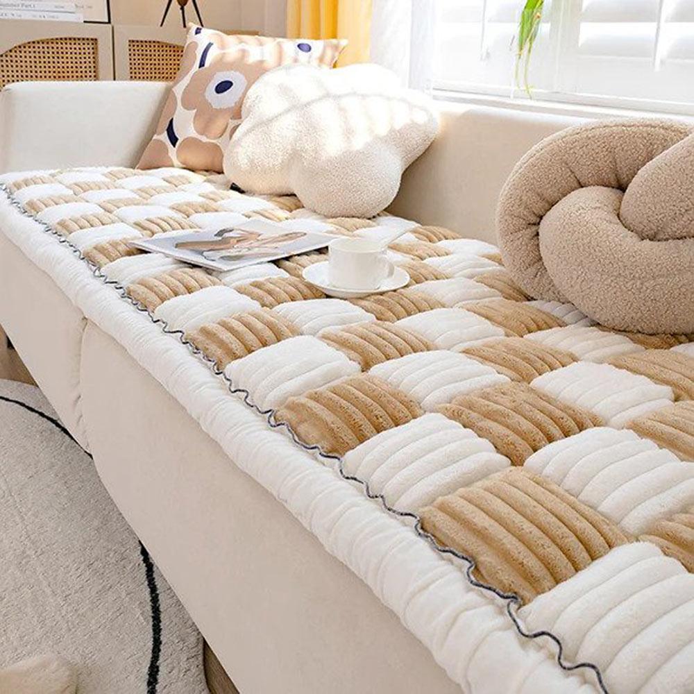 Chenille Bankbeschermer met Antislip Achterzijde