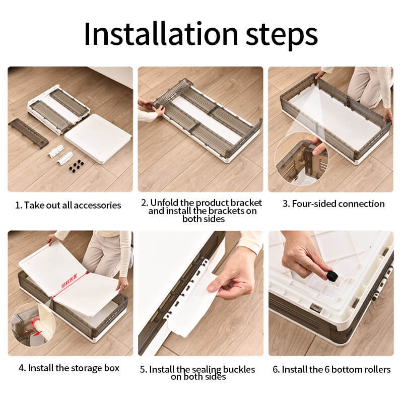 Opbergbox voor onder het bed - Verrijdbare organizer