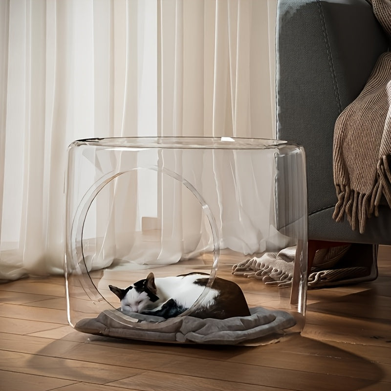 Modern Transparant Kattenhuis van Kunststof