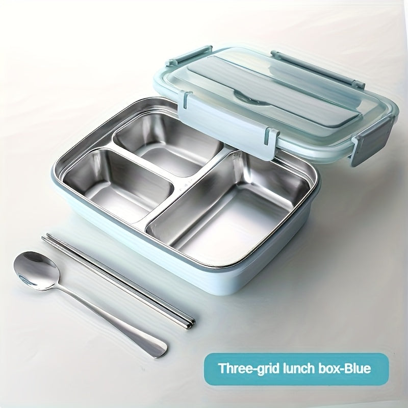 Roestvrijstalen lunchbox met 3 compartimenten