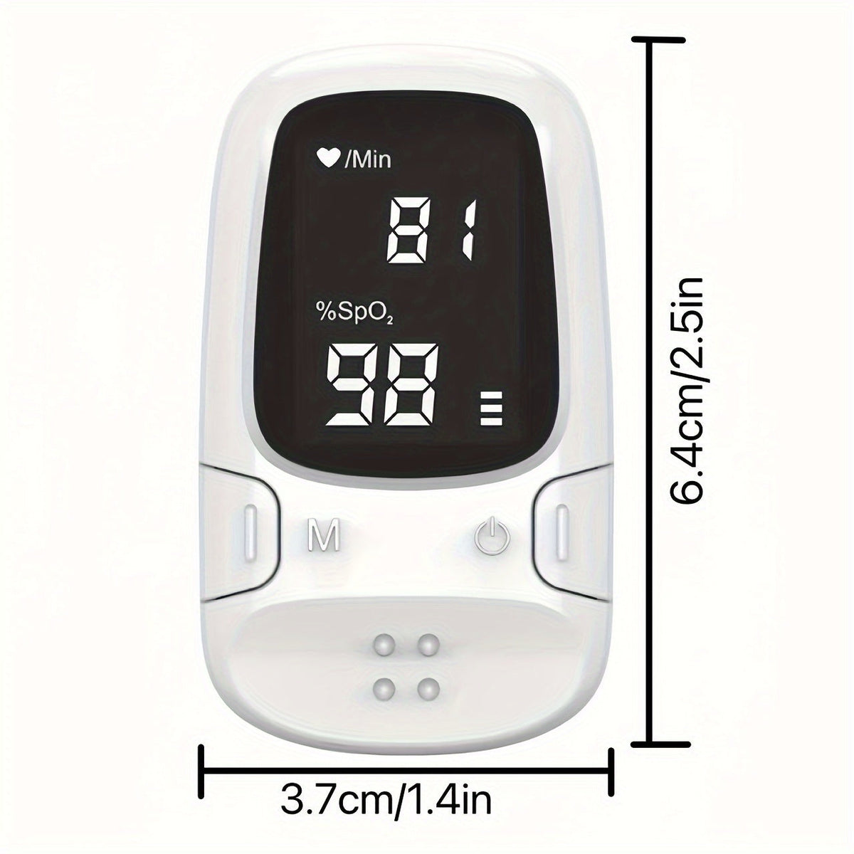 Vingertop Pulsoximeter met Hartslagweergave