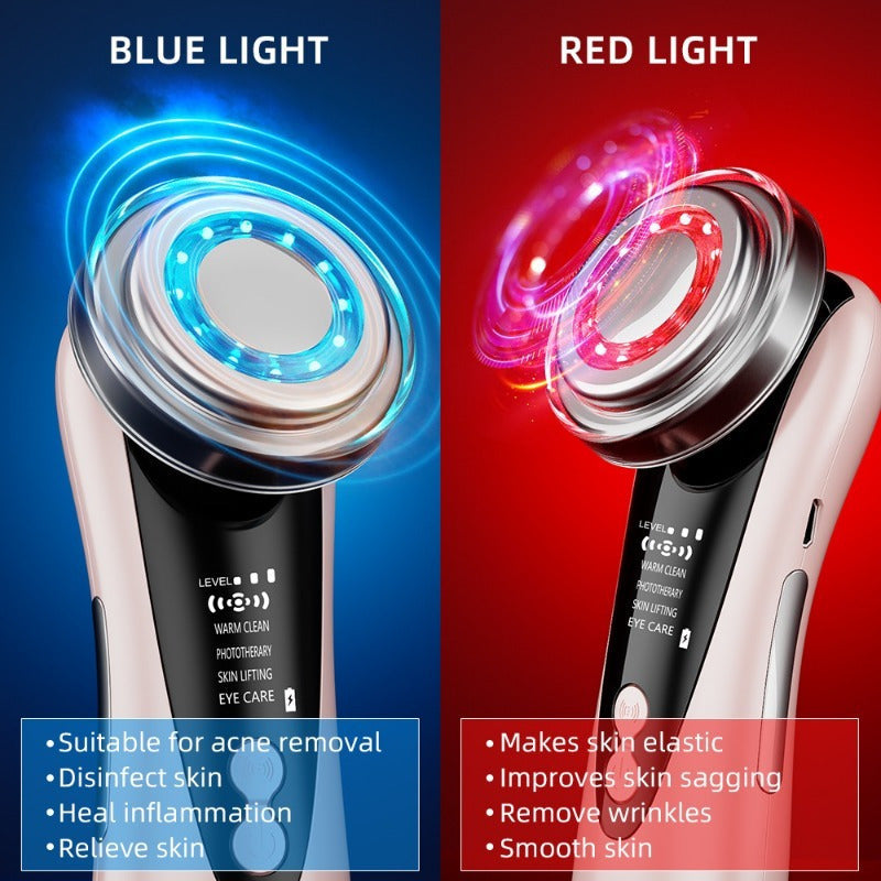 USB-gezichtsapparaat met rood en blauw licht
