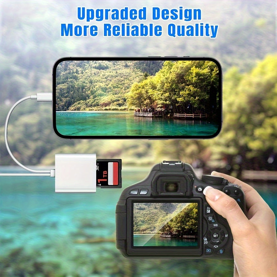 USB-C-geheugenkaartlezer met SD- en microSD-sleuf