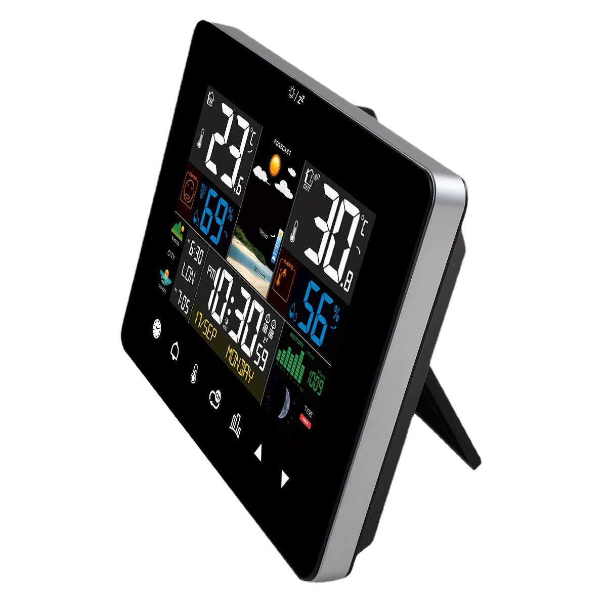 Draadloos weerstation met kleurentouchscreen en buitensensor