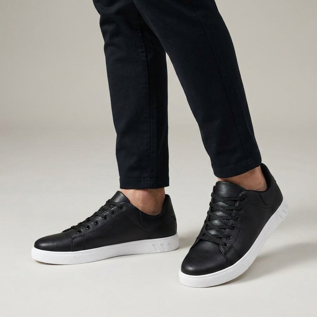 Lage casual vetersneakers voor heren