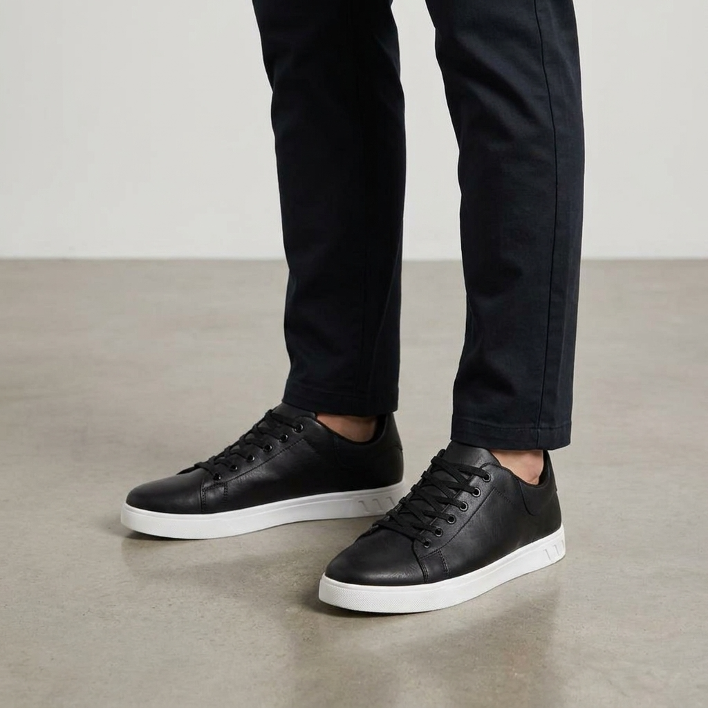 Lage casual vetersneakers voor heren