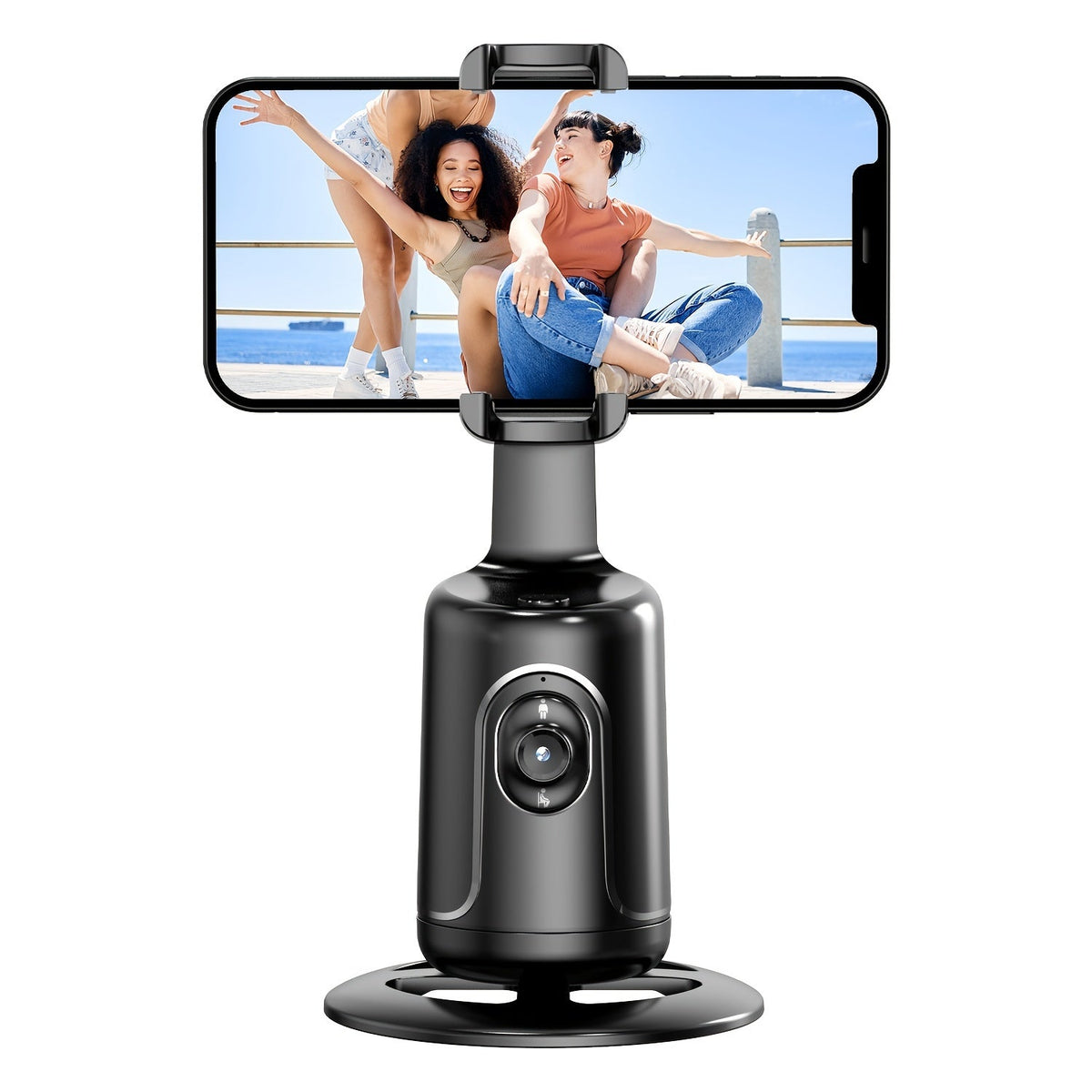 Automatisch volgende telefoonhouder met 360° rotatie