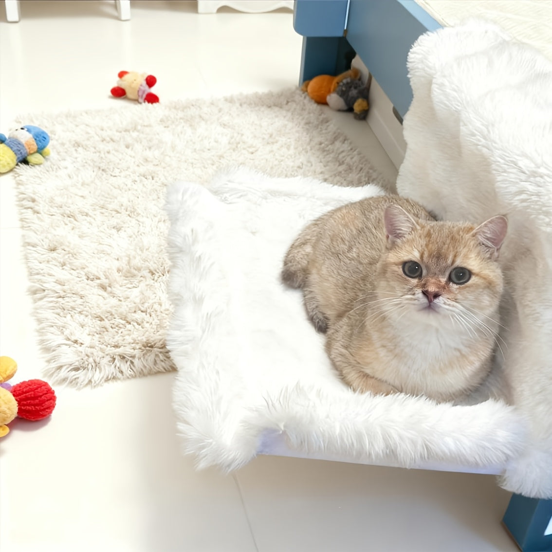 Pluche Kattenhangmat voor Bed-, Bank- en Vensterranden