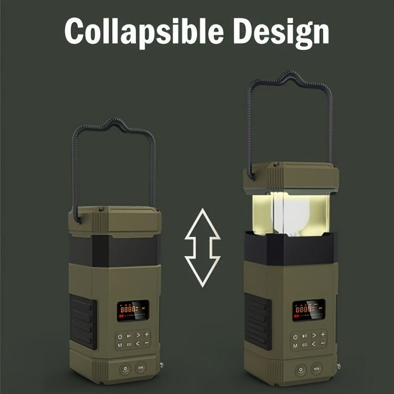 Noodradio met campinglamp, zonnepaneel en 5000mAh-powerbank