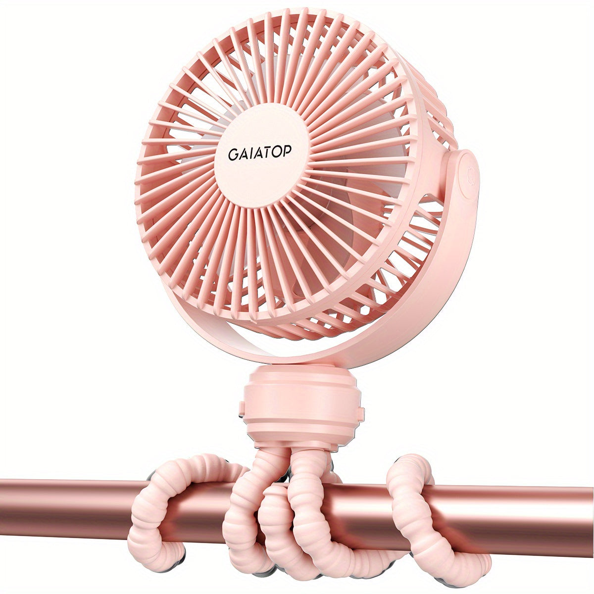 Oplaadbare mini-kinderwagenventilator met flexibele poten